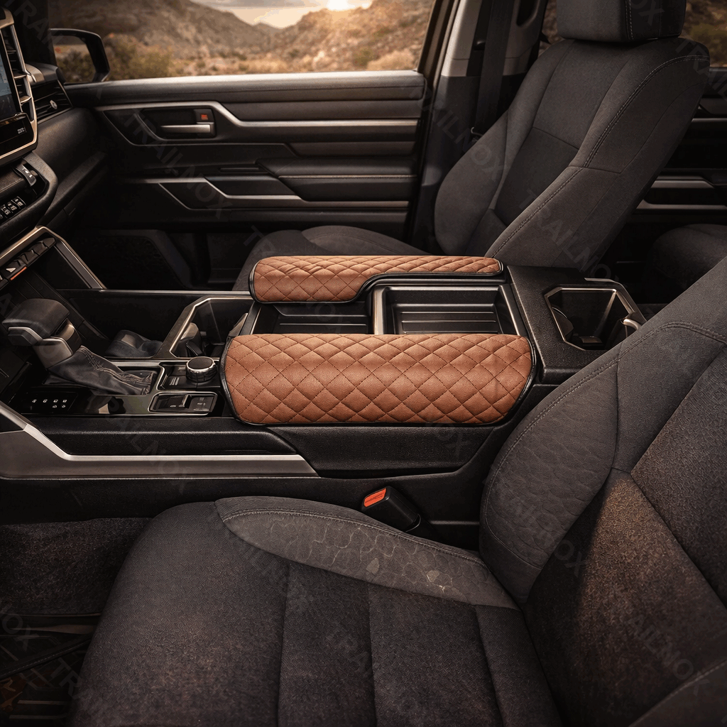 Tundra Car Leather Center Console Protector Cover for Toyota