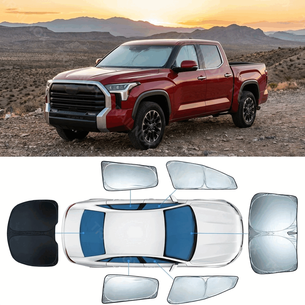 Tundra 6-Piece Sunshade Set Including  for Toyota