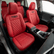 RAV4 Premium Red Waterproof Seat Covers – with Black TRD Logo Interior Protection for Toyota