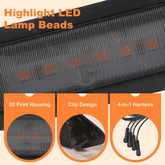 RAV4  LED Grille Lights for Toyota（Amber）