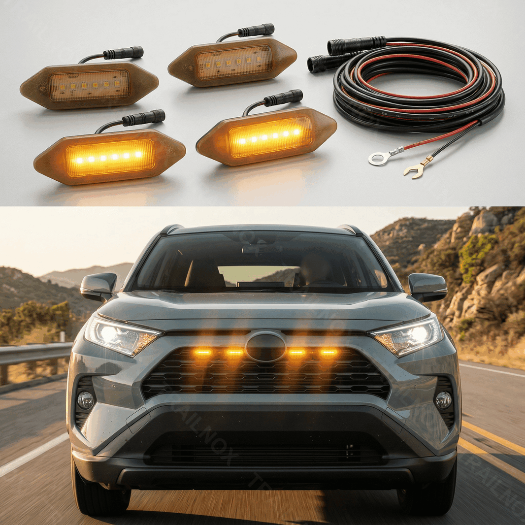 RAV4  LED Grille Lights for Toyota（Amber）