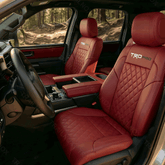 Tundra 2022+ Red Embossed Seat Covers TRD Letter Style Seat Protectors for Toyota