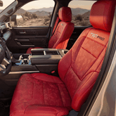 Tundra 2022+ Red Camouflage Seat Covers TRD Letter Style Seat Protectors for Toyota