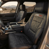 Tundra 2022+ Black Camouflage Embossed Seat Covers TRD Letter Style Seat Protectors for Toyota