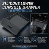 RAV4  Silicone Center Console Lower Drawer Storage Organizer Protective Mat for Toyota