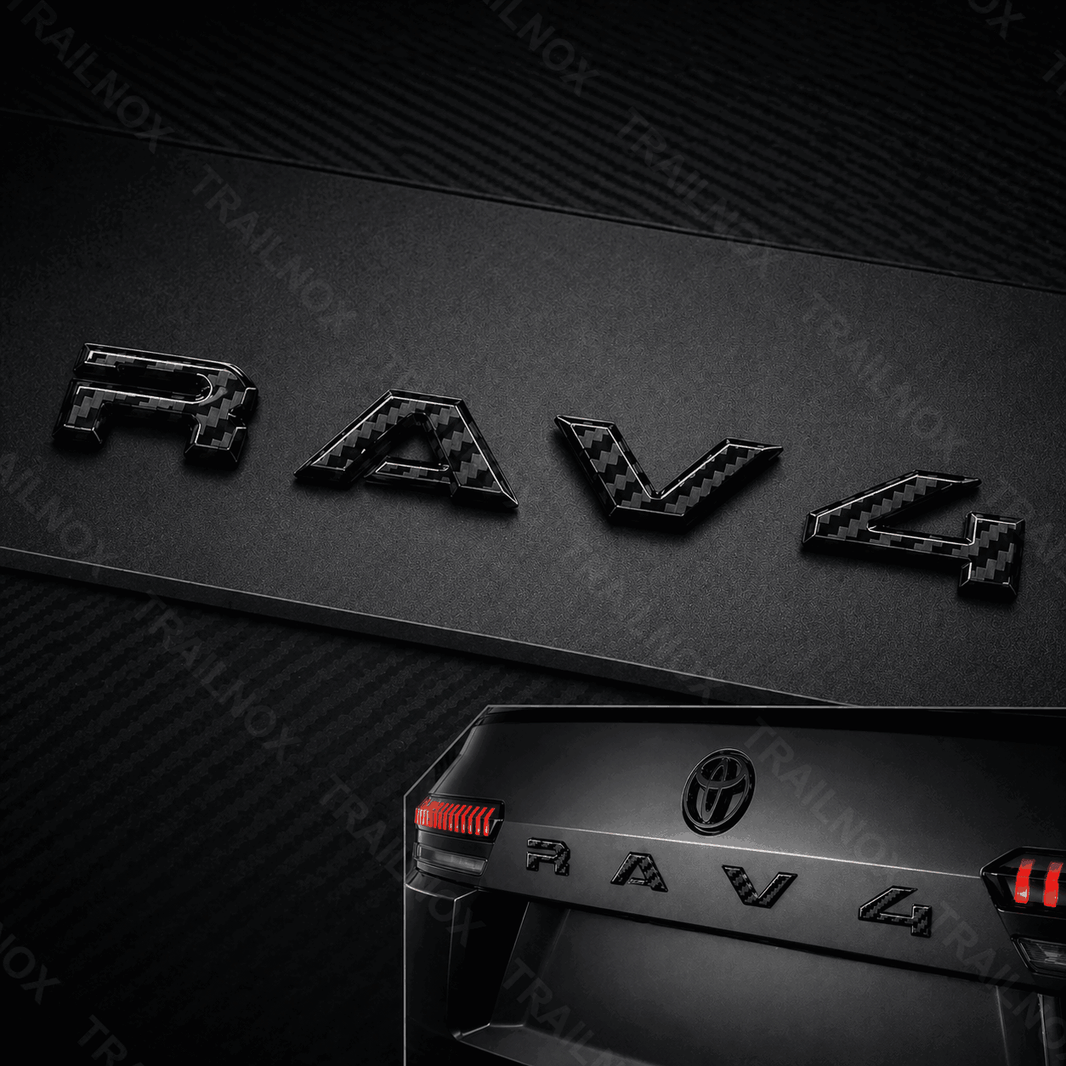 RAV4 Tailgate Letter Emblem Rear Door Decorative Accessories Exterior for Toyota