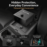 4Runner Center Console Safe Lock Box Armrest Security Storage Safe for Toyota