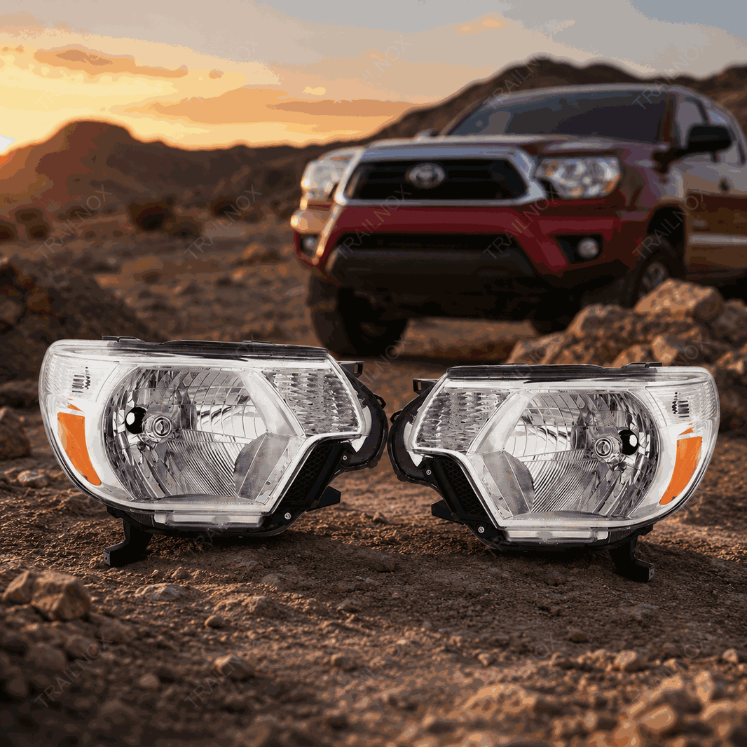 Tacoma  chrome halogen headlight semi-assembly for Toyota