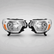 Tacoma  chrome halogen headlight semi-assembly for Toyota