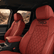 Tacoma red TRD diamond quilted seat covers for Toyota