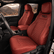 Tacoma red TRD diamond quilted seat covers for Toyota