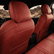 Tacoma red TRD diamond quilted seat covers for Toyota
