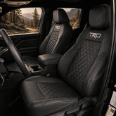 Tacoma 2024+ Black TRD Diamond Quilted Seat Covers For Toyota