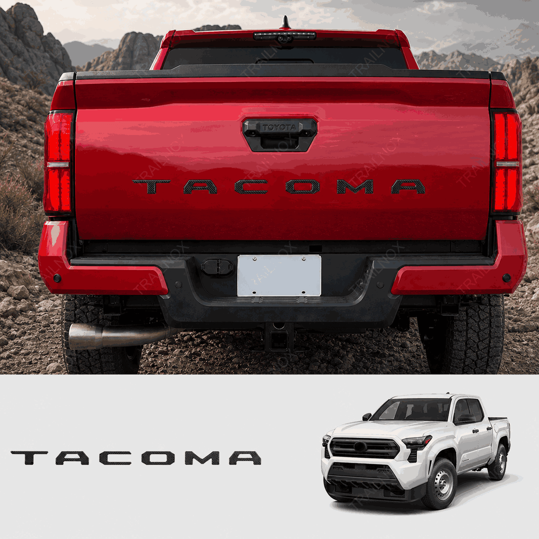 Tacoma tailgate letter stickers for Toyota