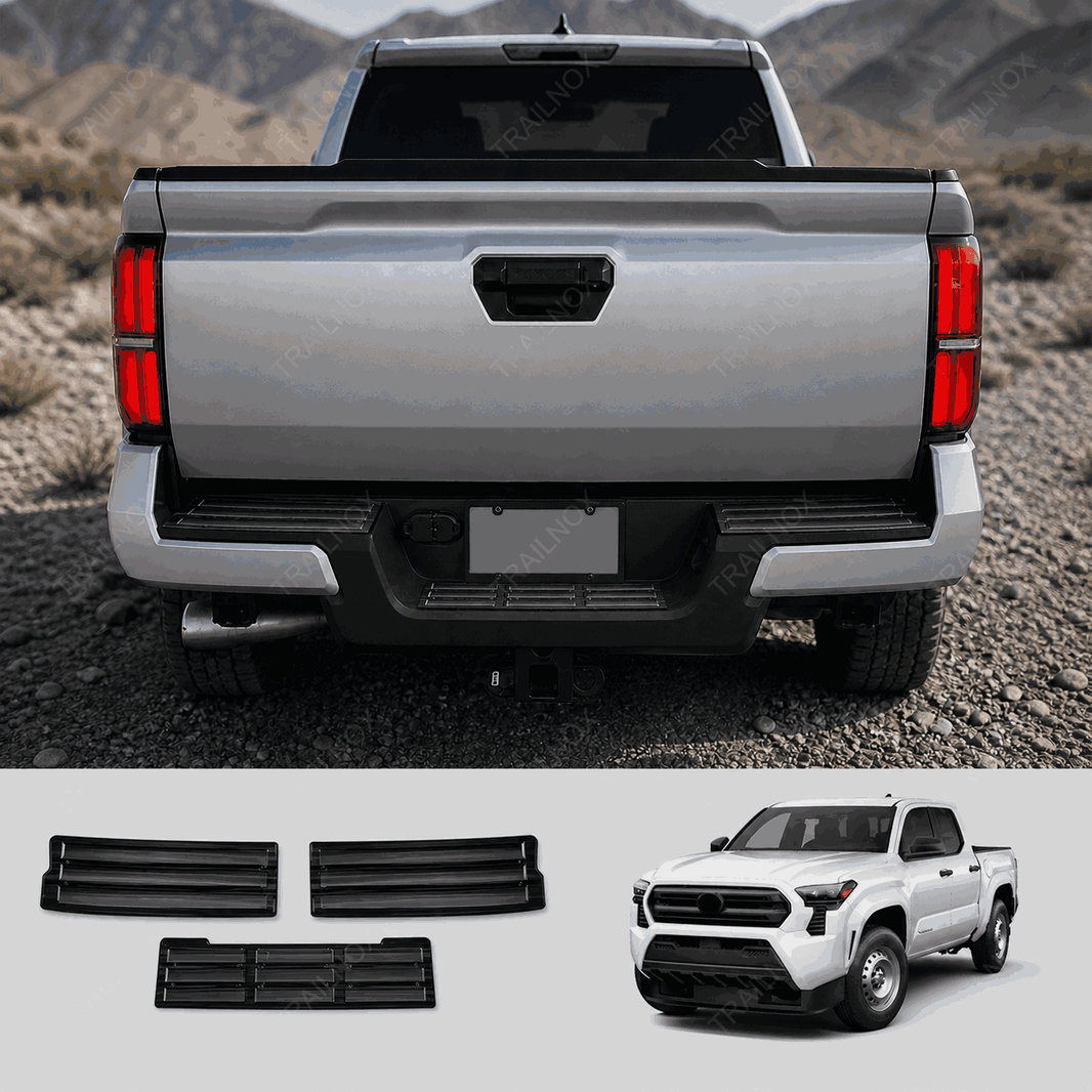 TACOMA Stainless Steel Rear Bumper Step Cover & Tailgate Pedal Pad for Toyota