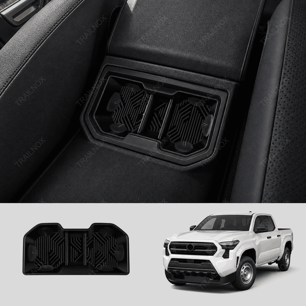 Tacoma Rear Armrest Cup Holder Silicone Organizer for Toyota