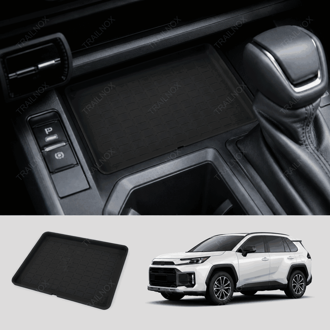 RAV4  Center Console Silicone Pad – Anti-Slip Anti-Dust Car Storage Mat for Toyota