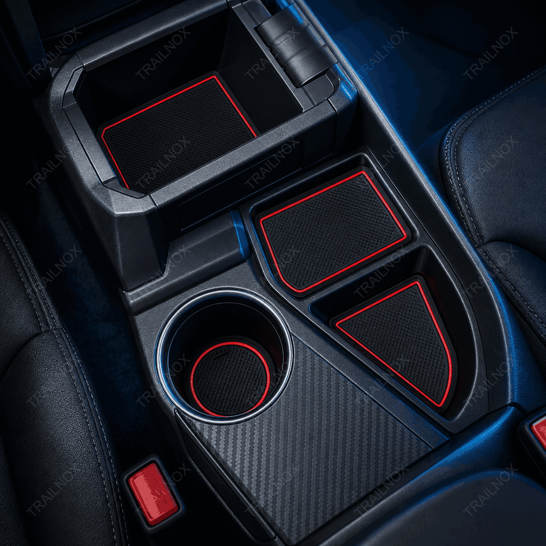 RAV4 Door Slot Mat – Cup Holder Mat & Armrest Storage Mat for Toyota