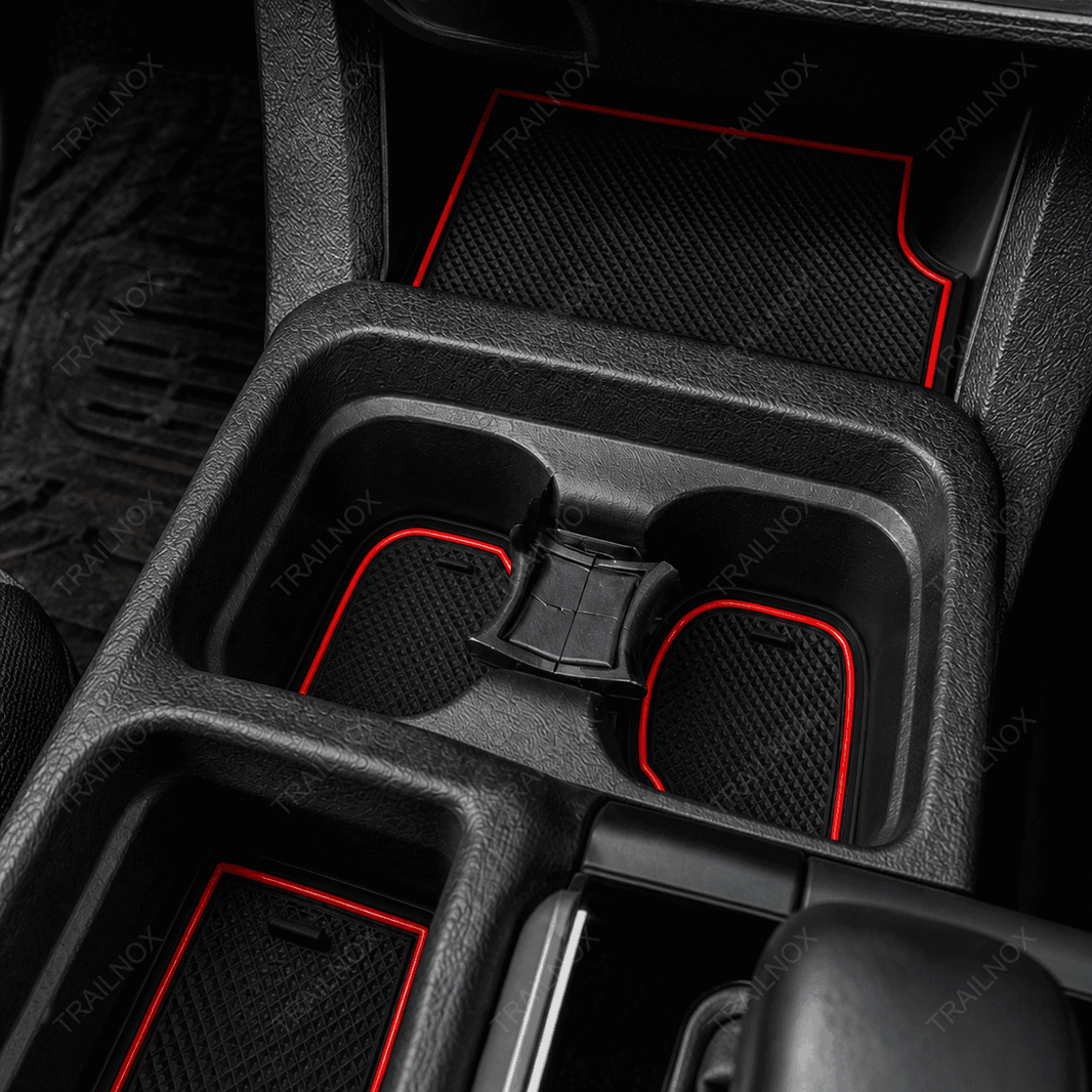 Tacoma Door Slot Mat – Center Console Storage Mat & Cup Holder Non-Slip Pad for Toyota