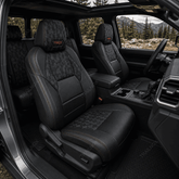 Tacoma Seat Covers Black Camouflage Seat Protector with TRD Style Silicone Badgefor Toyota
