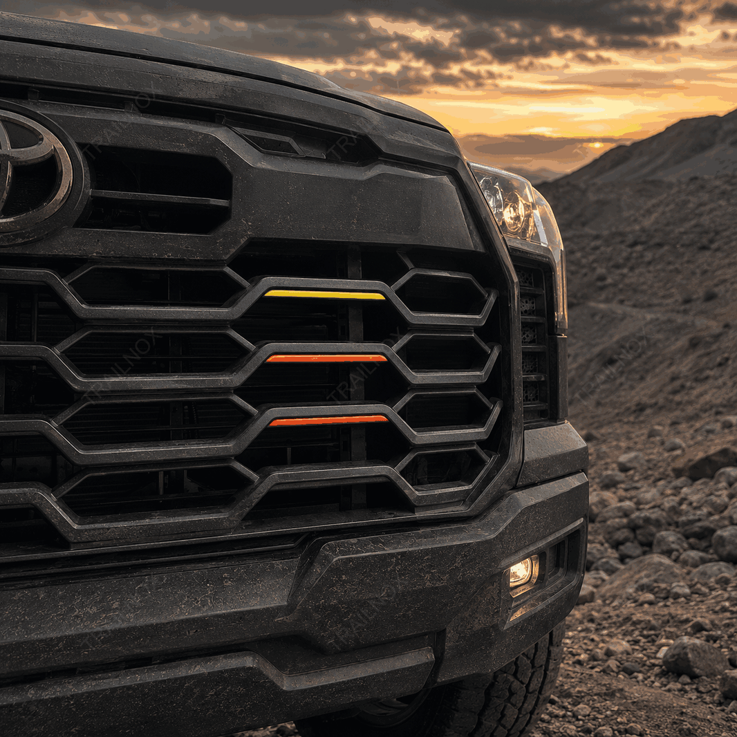 Tundra 3-Color Grille Emblem Sticker For Toyota