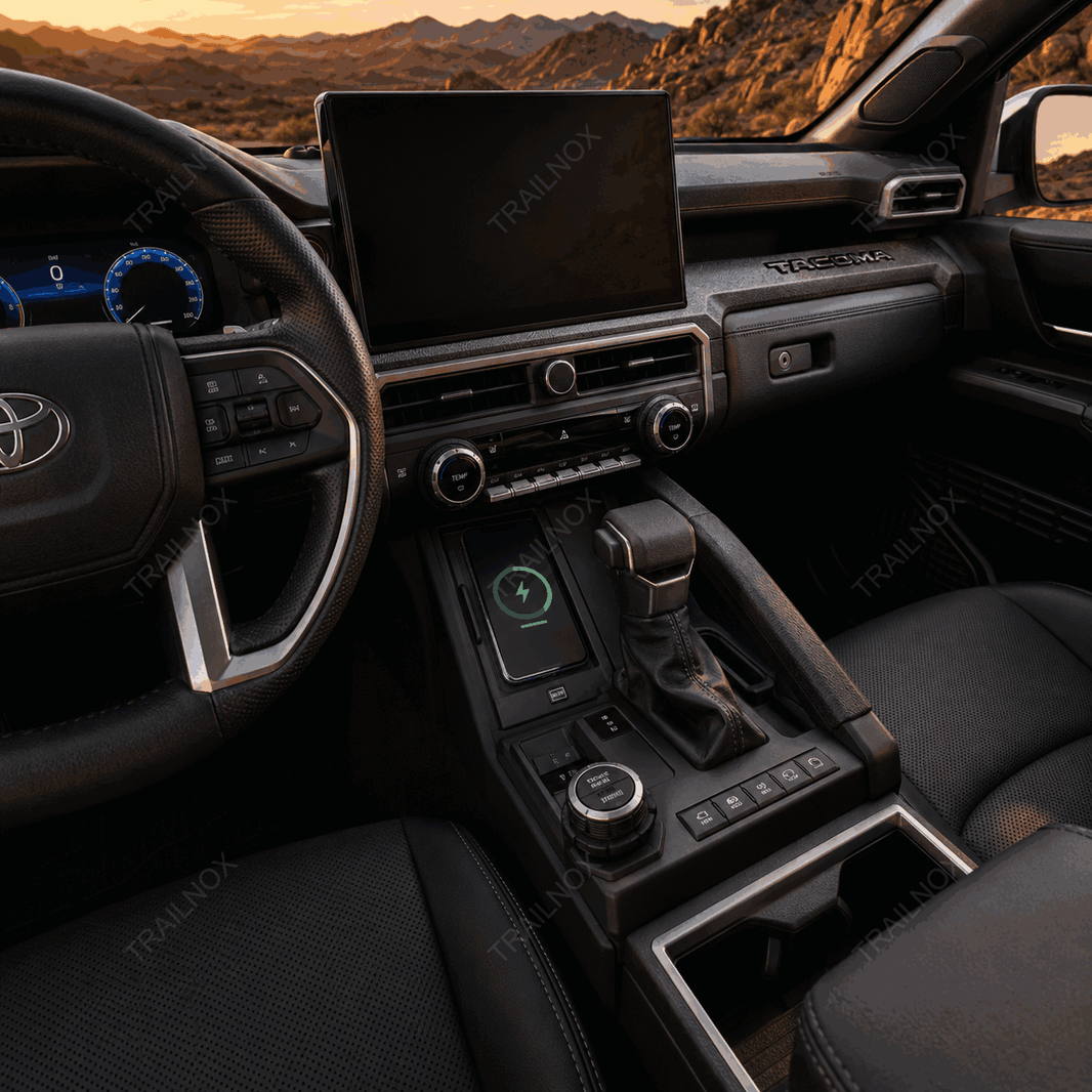 Tacoma Qi Wireless Charging Pad with Auto-Sensing for Toyota