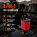 4-in-1 Foldable Fast Car Charger with LED Display, PD & USB-C Charging for iPhone, Android & More