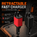 4-in-1 Foldable Fast Car Charger with LED Display, PD & USB-C Charging for iPhone, Android & More