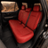 2025+ 4Runner Red Diamond Stitch Black TRD Emblem Seat Covers For Toyota
