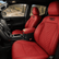 2016-2023 Toyota Tacoma 3rd Gen Seat Covers Red Diamond Quilted Seat Protectors with TRD Style