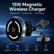 15W Magnetic Wireless Car Charger – MagSafe Phone Holder with Ambient Light For Toyota