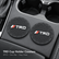 TRD Style Car Cup Holder Coasters 2PCS, Silicone Anti-Slip Cup Mats & Door Pocket Storage Liners