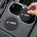 TRD Style Car Cup Holder Coasters 2PCS, Silicone Anti-Slip Cup Mats & Door Pocket Storage Liners