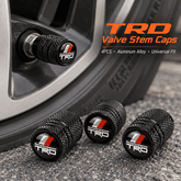 Toyota TRD Style Aluminum Tire Valve Stem Caps, Universal Alloy Tire Valve Covers, Car & Truck Accessories