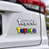 Toyota 3D Rear Emblem Badge, Mario Style Toyota Lettering, 3M Adhesive Trunk Tailgate Decal