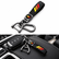 Car Keychain Metal Key Ring, Leather Key Holder, Car Key Fob Accessory for Toyota