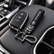 Car Keychain Metal Key Ring, Leather Key Holder, Car Key Fob Accessory for Toyota