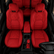 Tacoma Seat Covers – Red camouflage seat covers with TRD-style silicone logo
